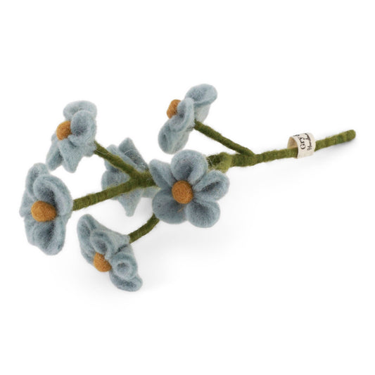 Gry & Sif Forget-Me-Not Felted Flower Light Blue
