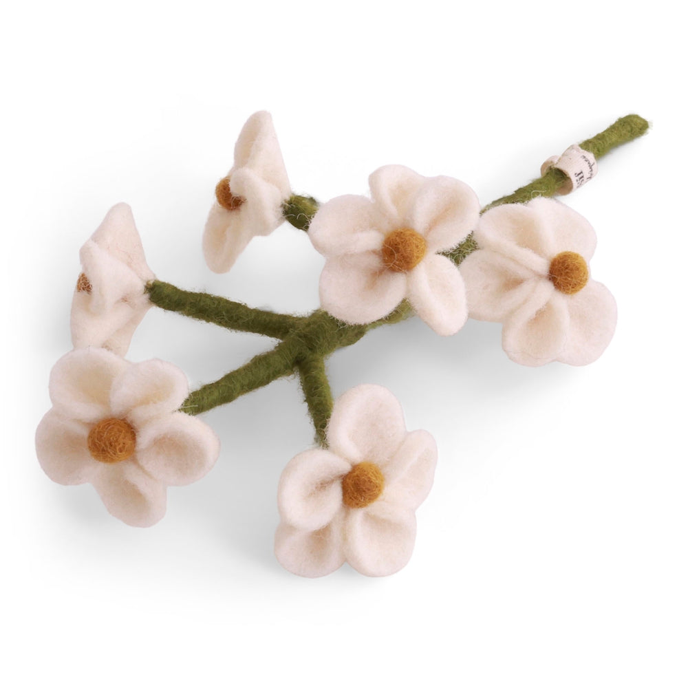 Gry & Sif Forget-Me-Not Felted Flower hite