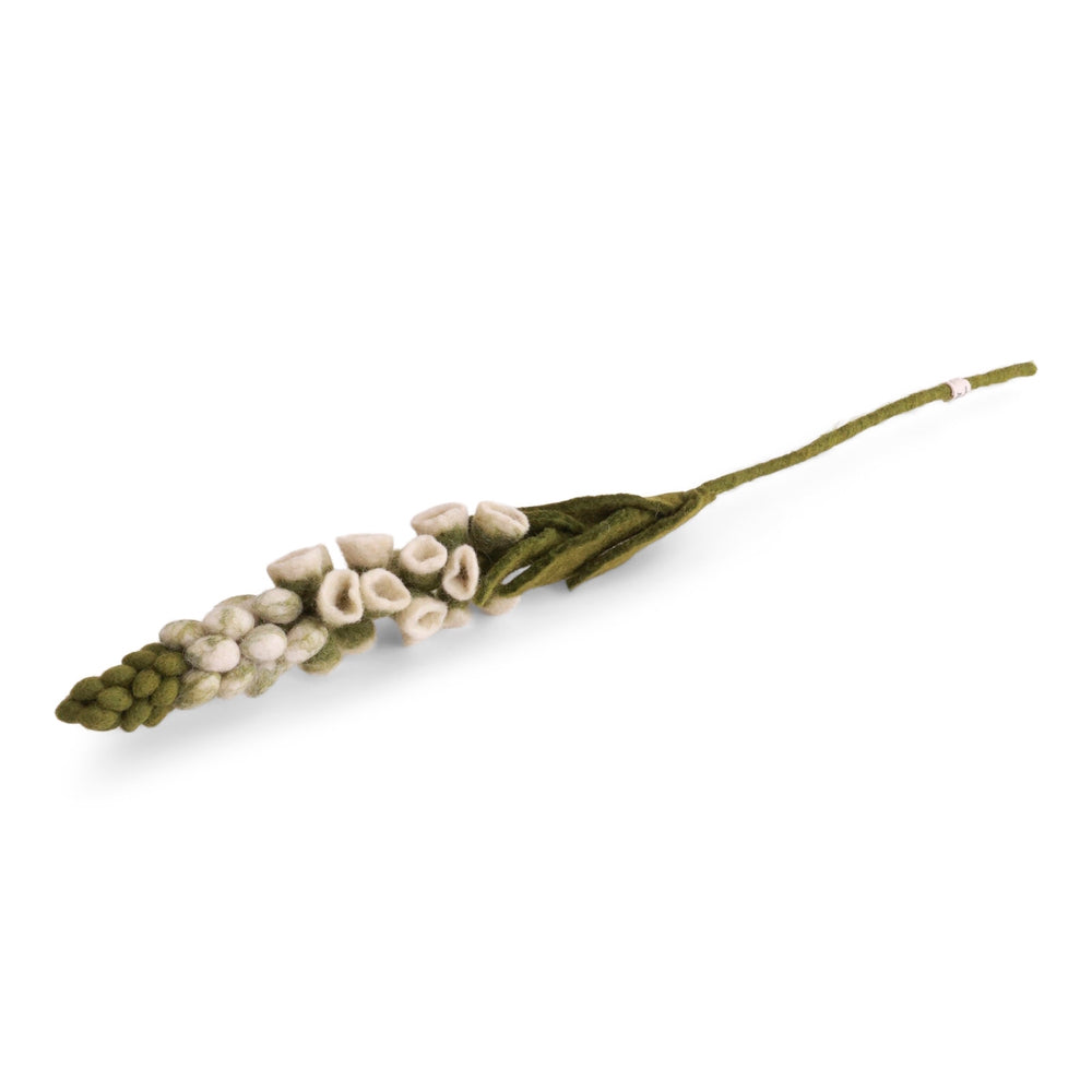Gry & Sif Foxglove Felted Flower White