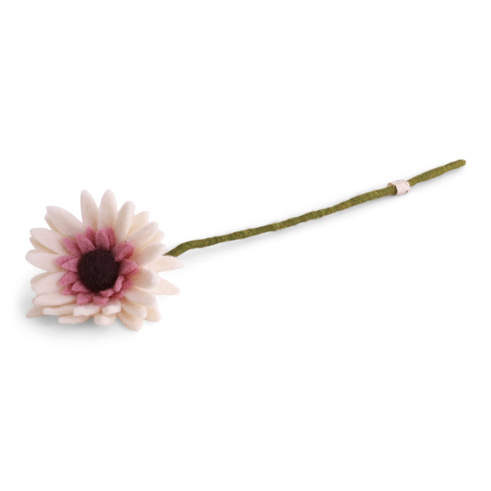 Gry & Sif Gerbera Felted Flower White