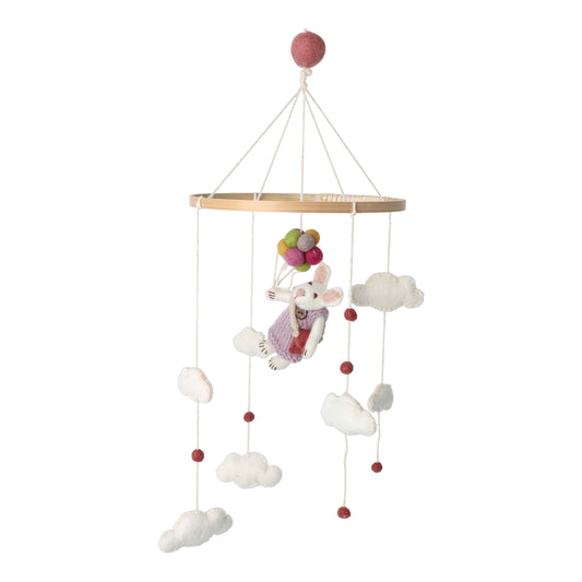 Gry & Sif Mobile Girl Bunny with Balloons