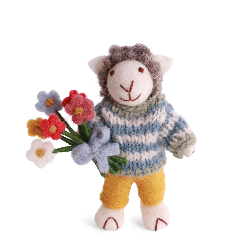 Gry & Sif Sheep Small Grey Boy Flower Bouquet