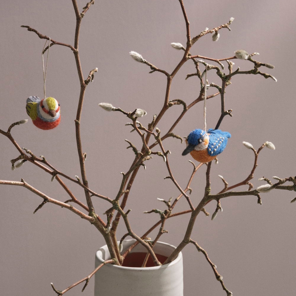 Gry & Sif Silver Eye Bird Decoration