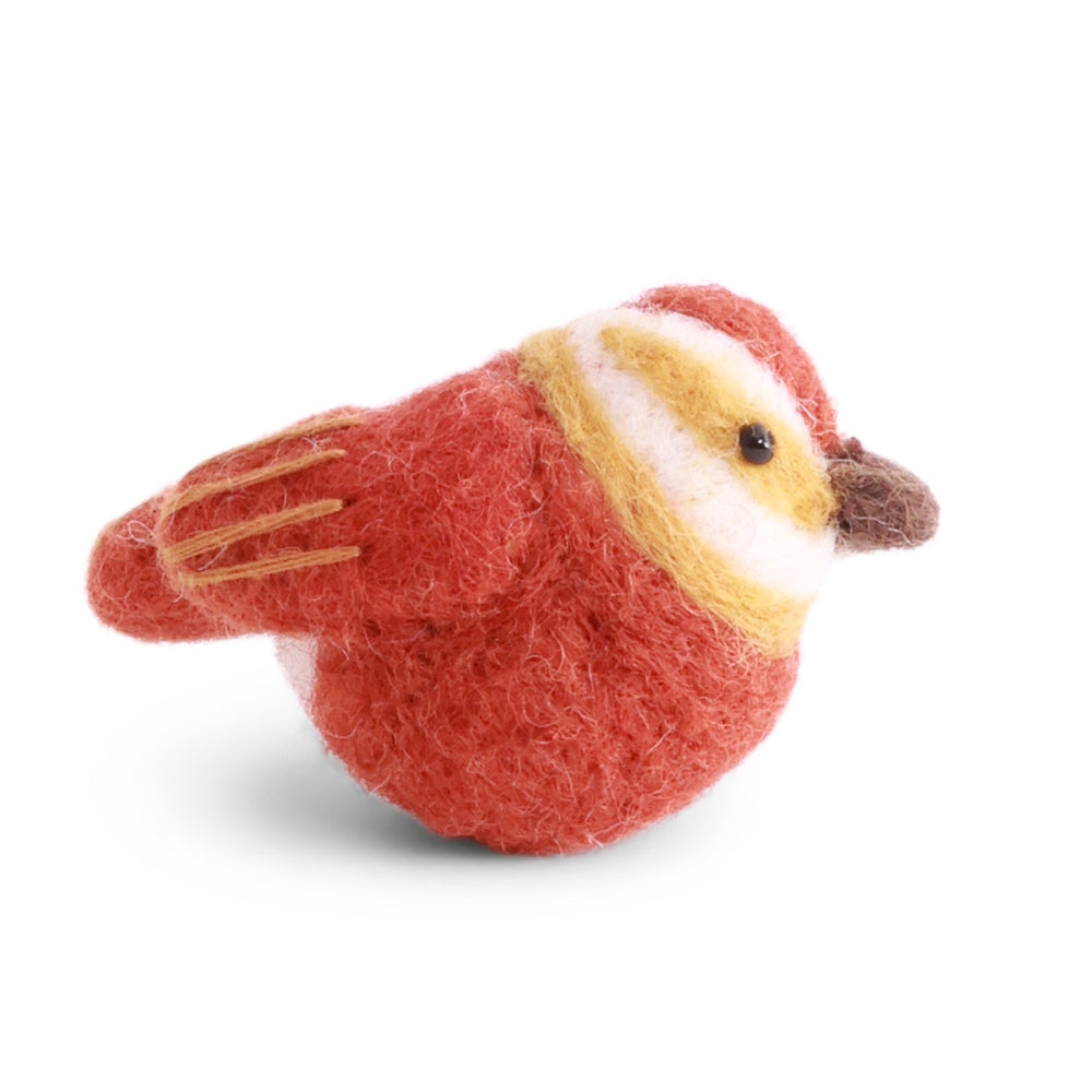 Gry & Sif Spinus Bird Decoration Rusty Red