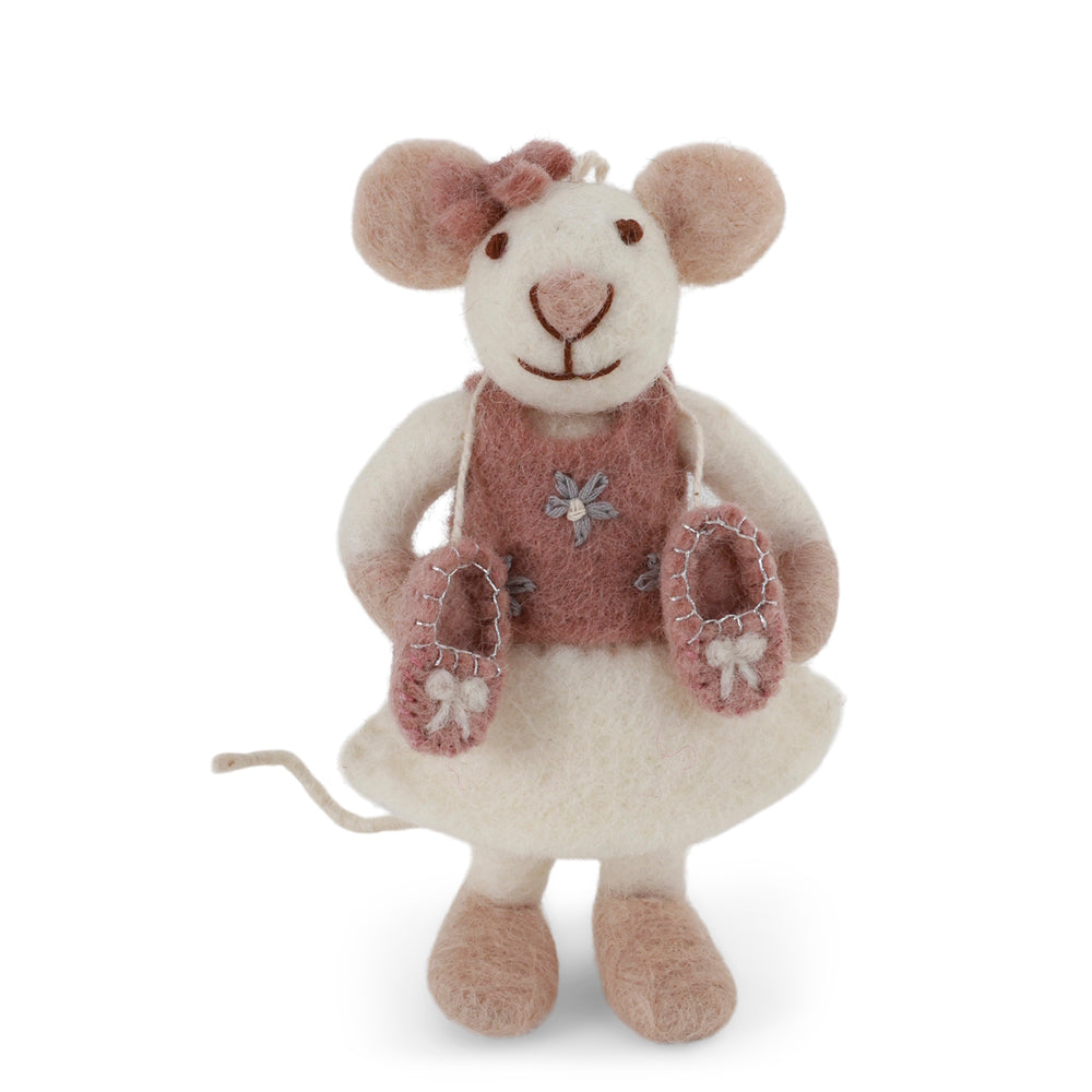 Gry & Sif Ballerina Mouse Small White