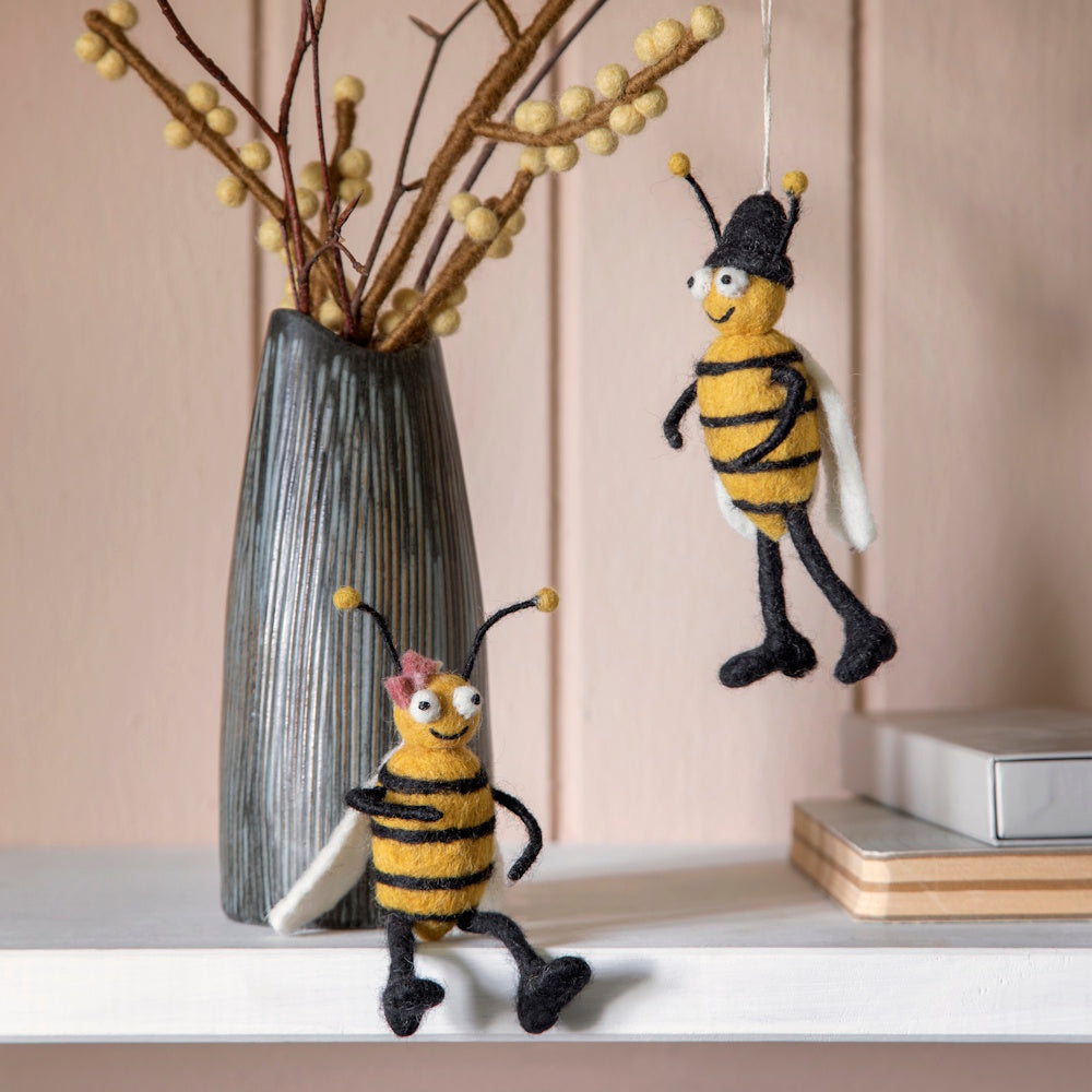 Gry & Sif Bee Boy & Girl Small Decoration