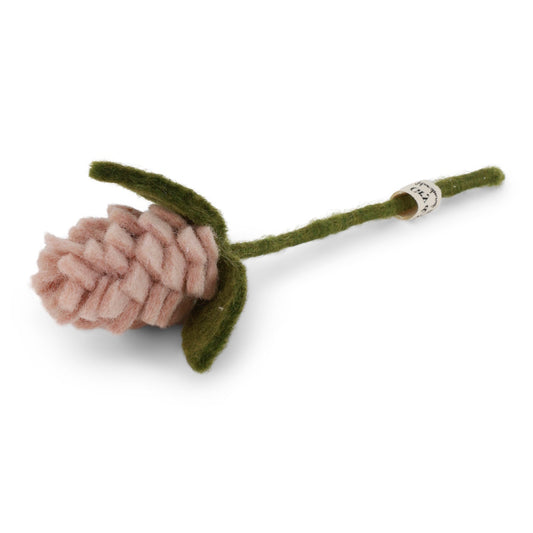 Gry & Sif Felted Artichoke Flower Dusty Rose