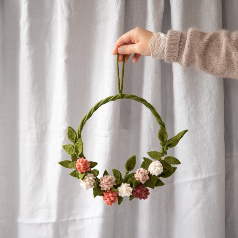 Gry & Sif Felted Wreath Artichoke