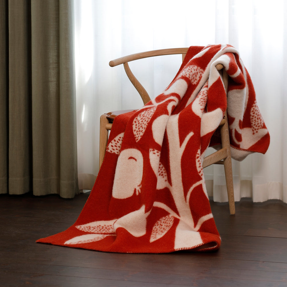 Klippan Apple Wool Blanket Red