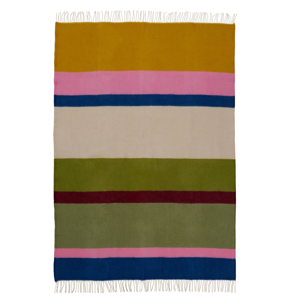Klippan Arty Wool Blanket Pink-Green