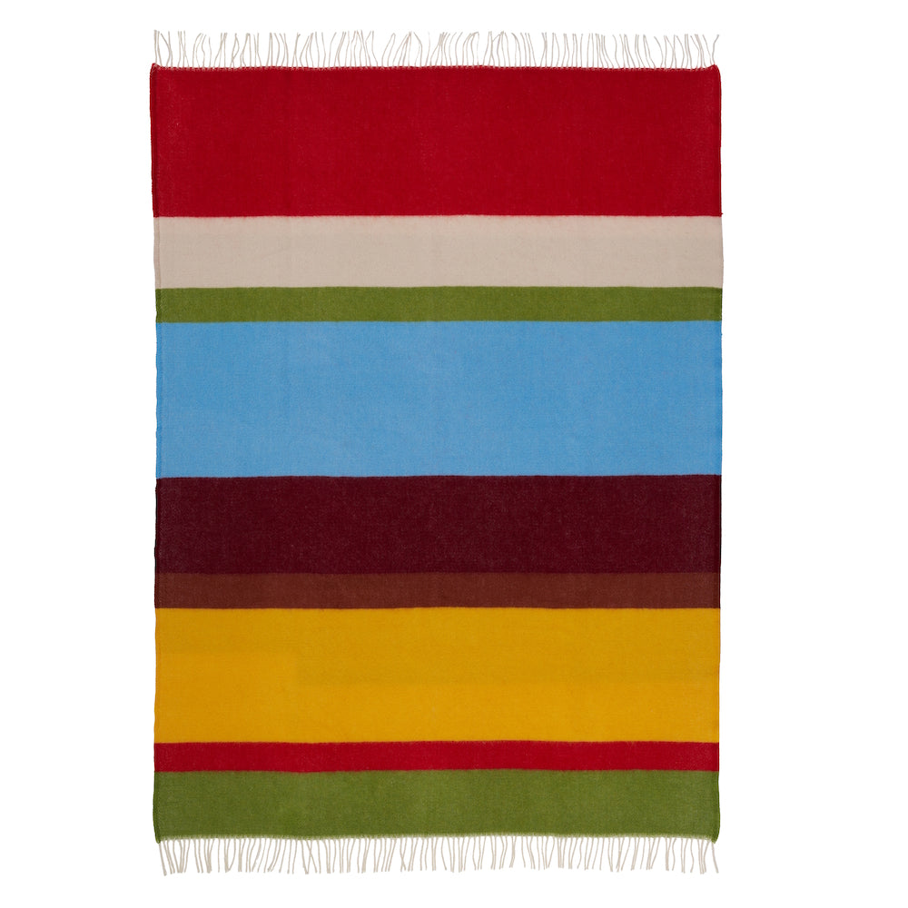 Klippan Arty Wool Blanket Yellow-Red