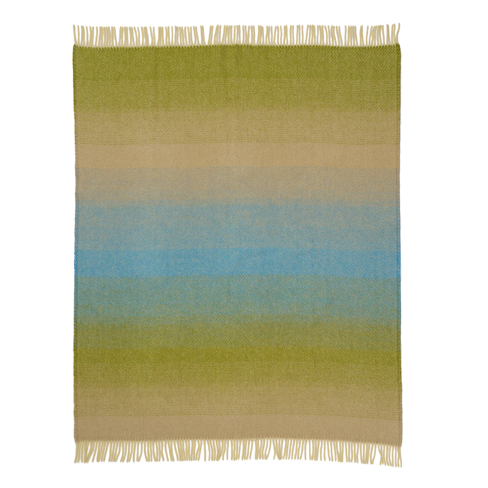 Klippan Aurora Wool Blanket Greenish Blue