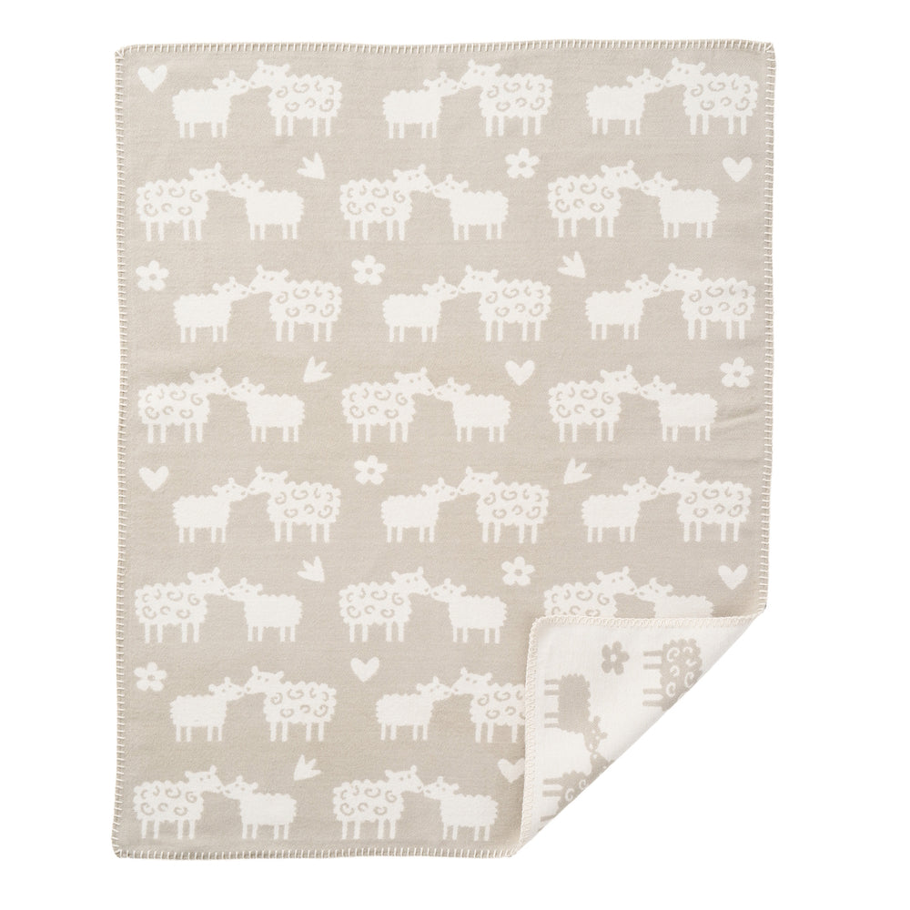 Klippan Baa Organic Cotton Blanket Greige
