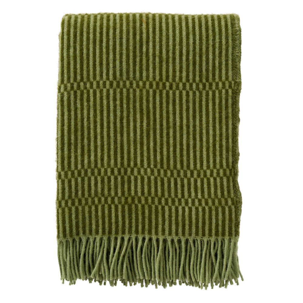 Klippan Boho Wool Blanket Green