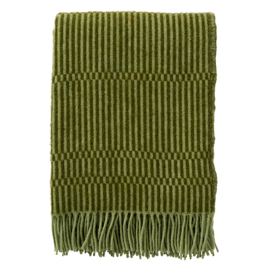 Klippan Boho Wool Blanket Green