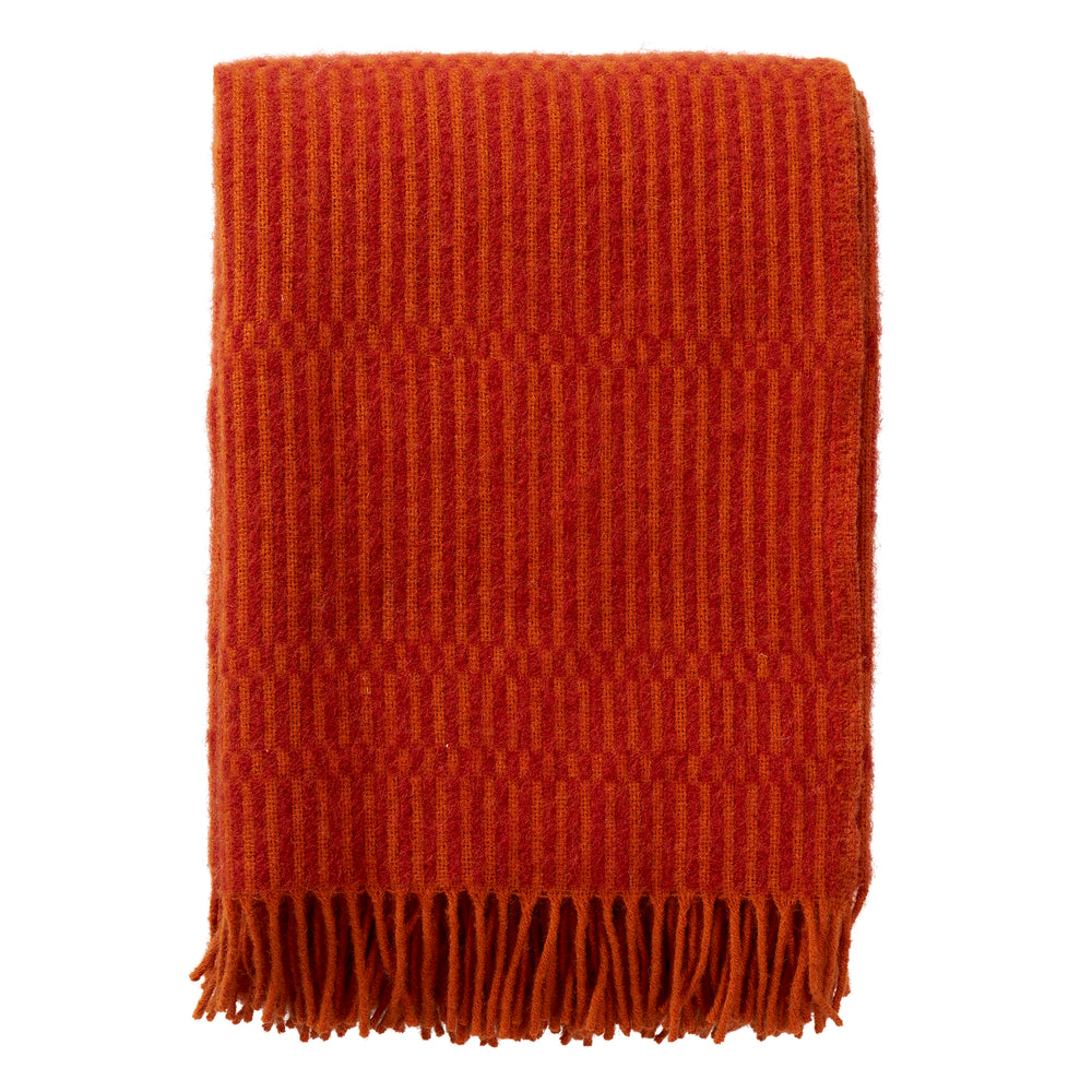 Klippan Boho Wool Blanket Orange