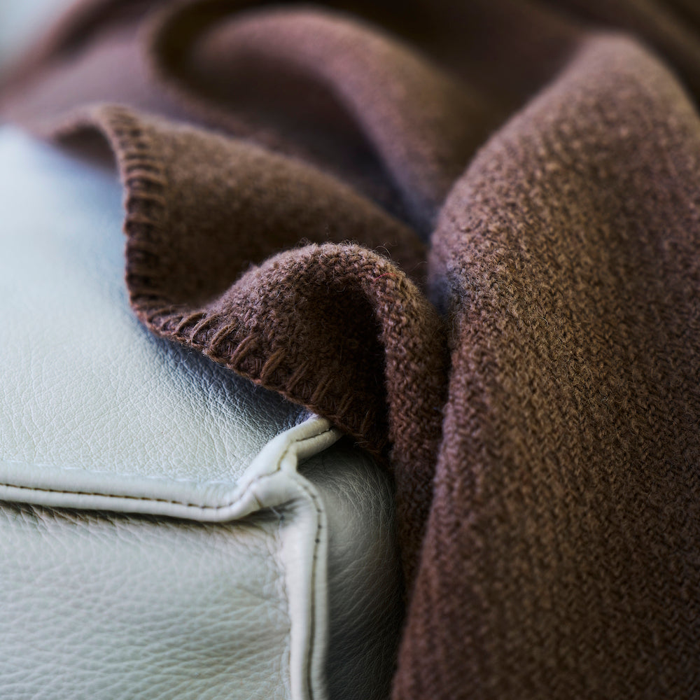 Klippan Boucle Wool Blanket Mocha Mousse