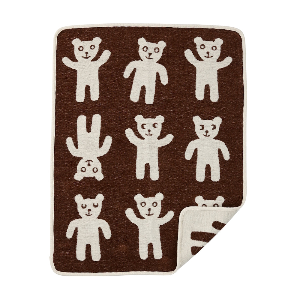 Klippan Bruno Cotton Kids Blanket Brown