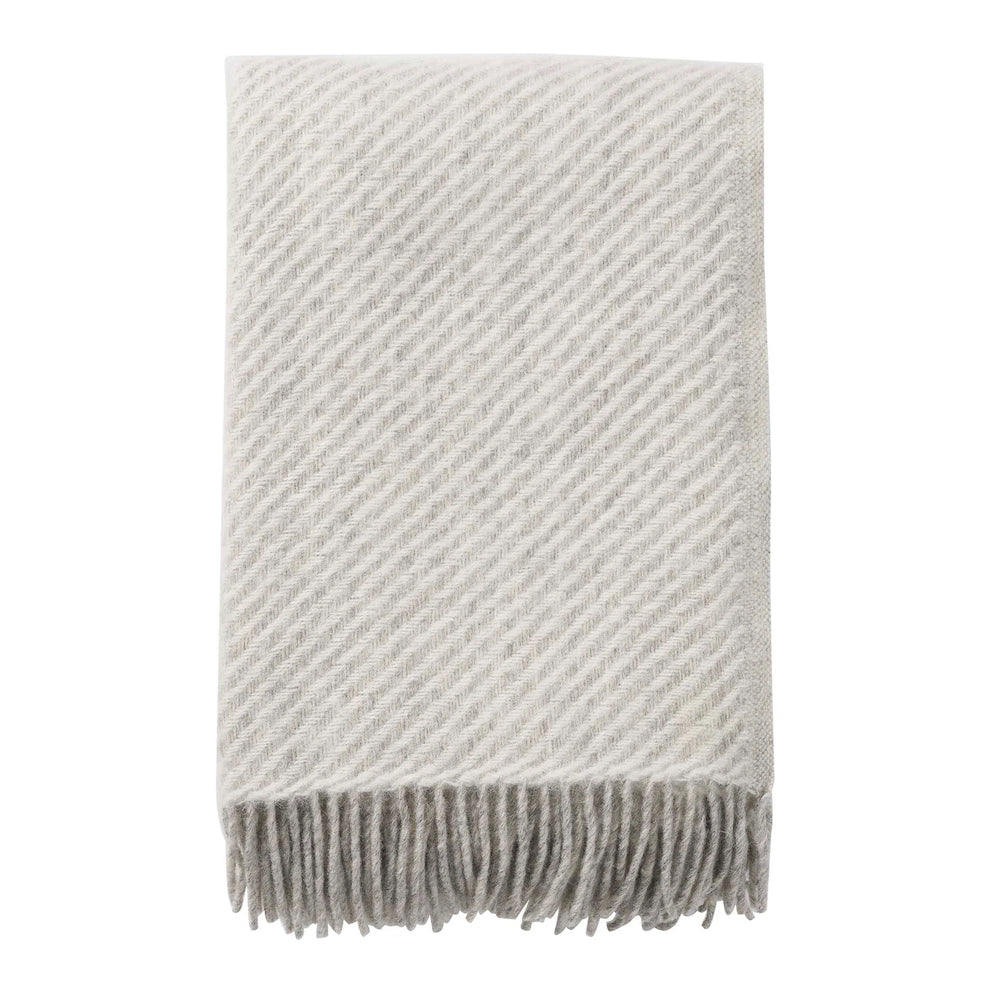 Klippan Carl Swedish Wool Blanket White