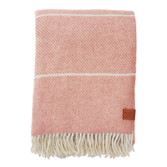 Klippan Frank Wool Blanket Salmon Pink