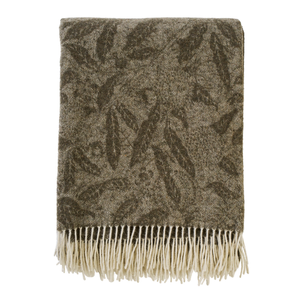 Klippan Fruit Merino Wool Blanket Sage