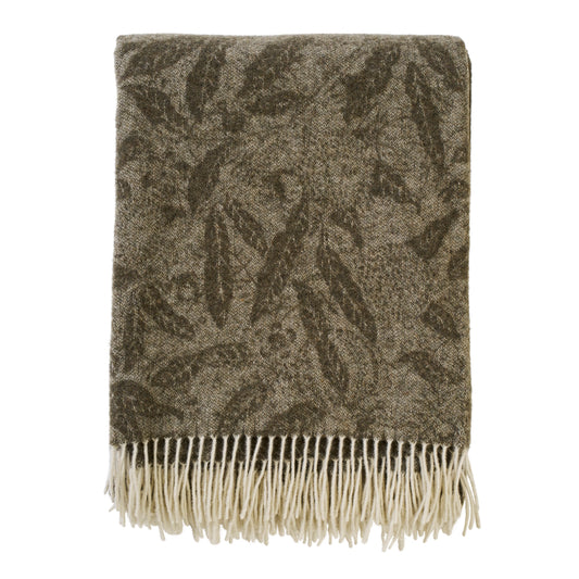 Klippan Fruit Merino Wool Blanket Sage