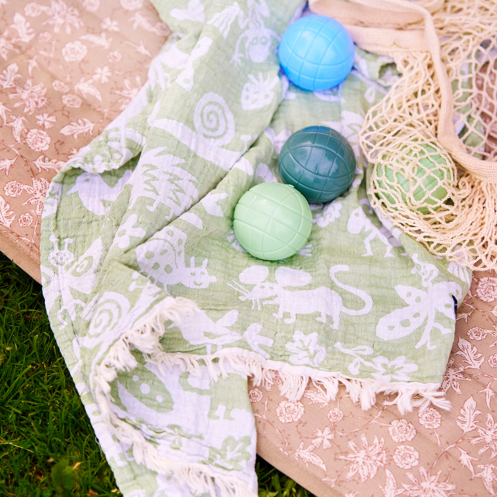 Klippan Garden Animal Baby Muslin Blanket