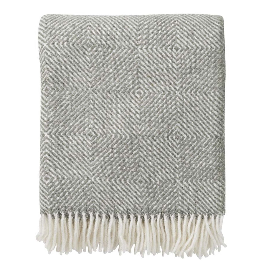 Klippan Gooseye Recycled Wool Blanket Green