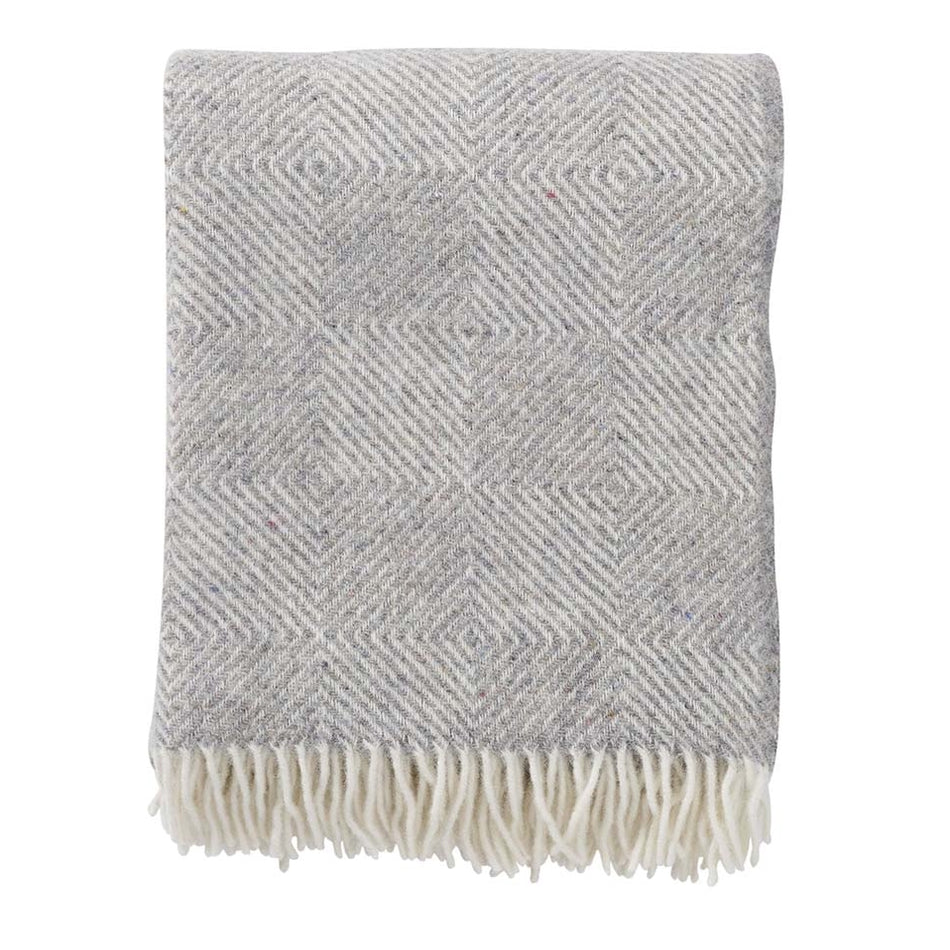 Klippan Gooseye Recycled Wool Blanket Grey
