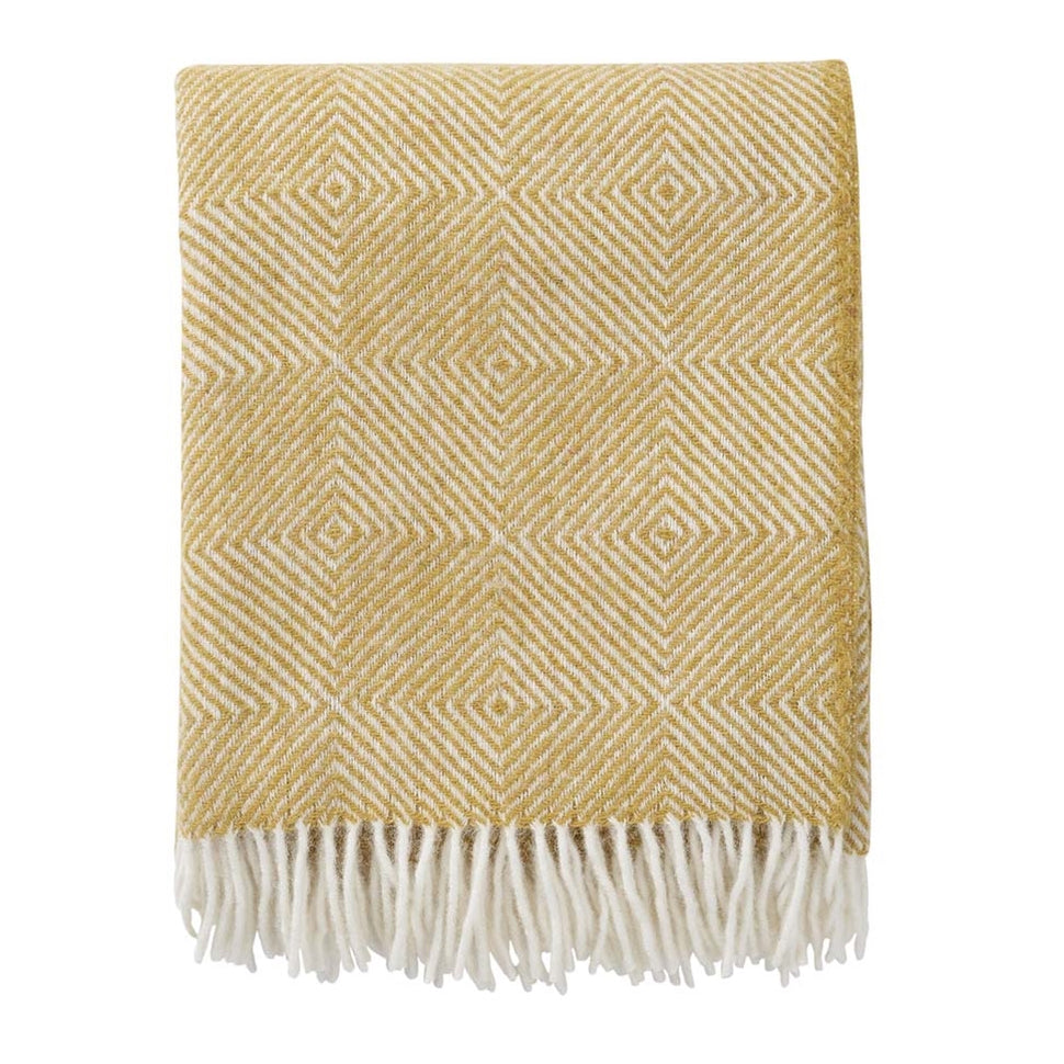 Klippan Gooseye Recycled Wool Blanket Yellow