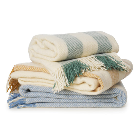 Klippan Gotland Vertical Stripe Wool Blanket