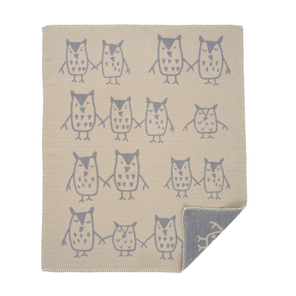Klippan Hand in Hand Organic Cotton Blanket Greige