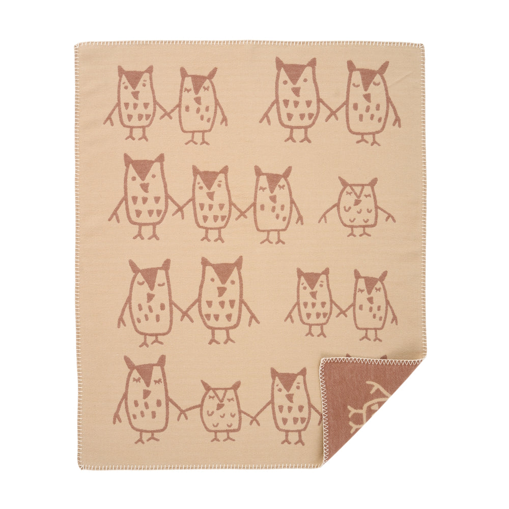Klippan Hand in Hand Organic Cotton Blanket Taupe