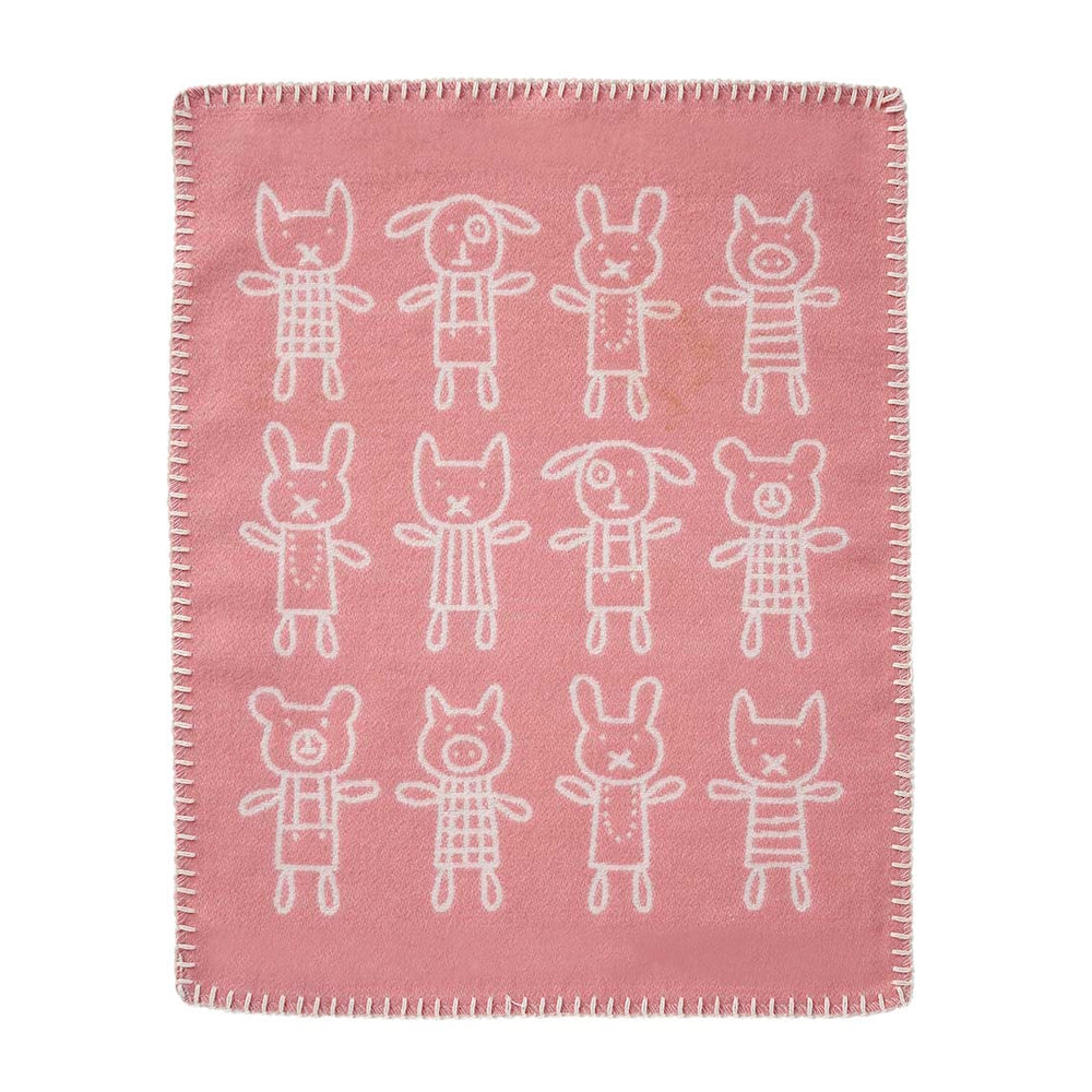 Klippan Hug Organic Cotton Baby Comforter Blanket Pink