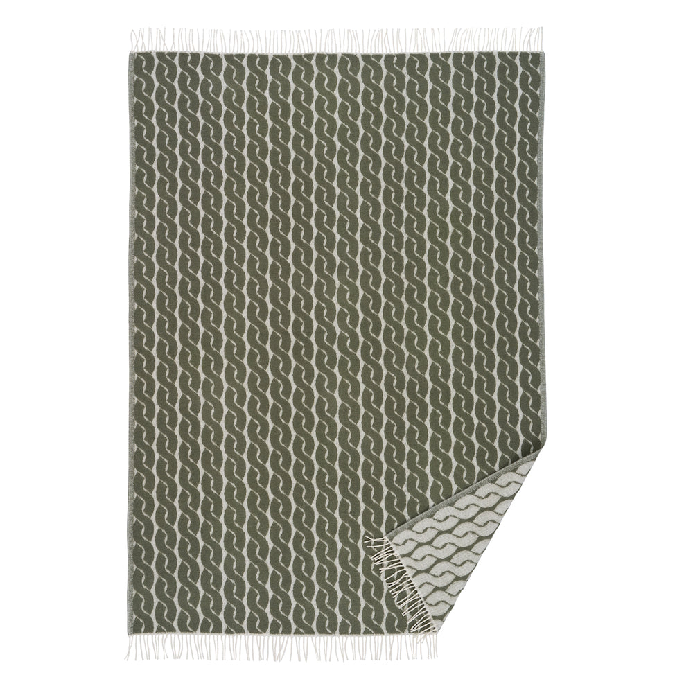 Klippan Knit Wool Blanket Pine