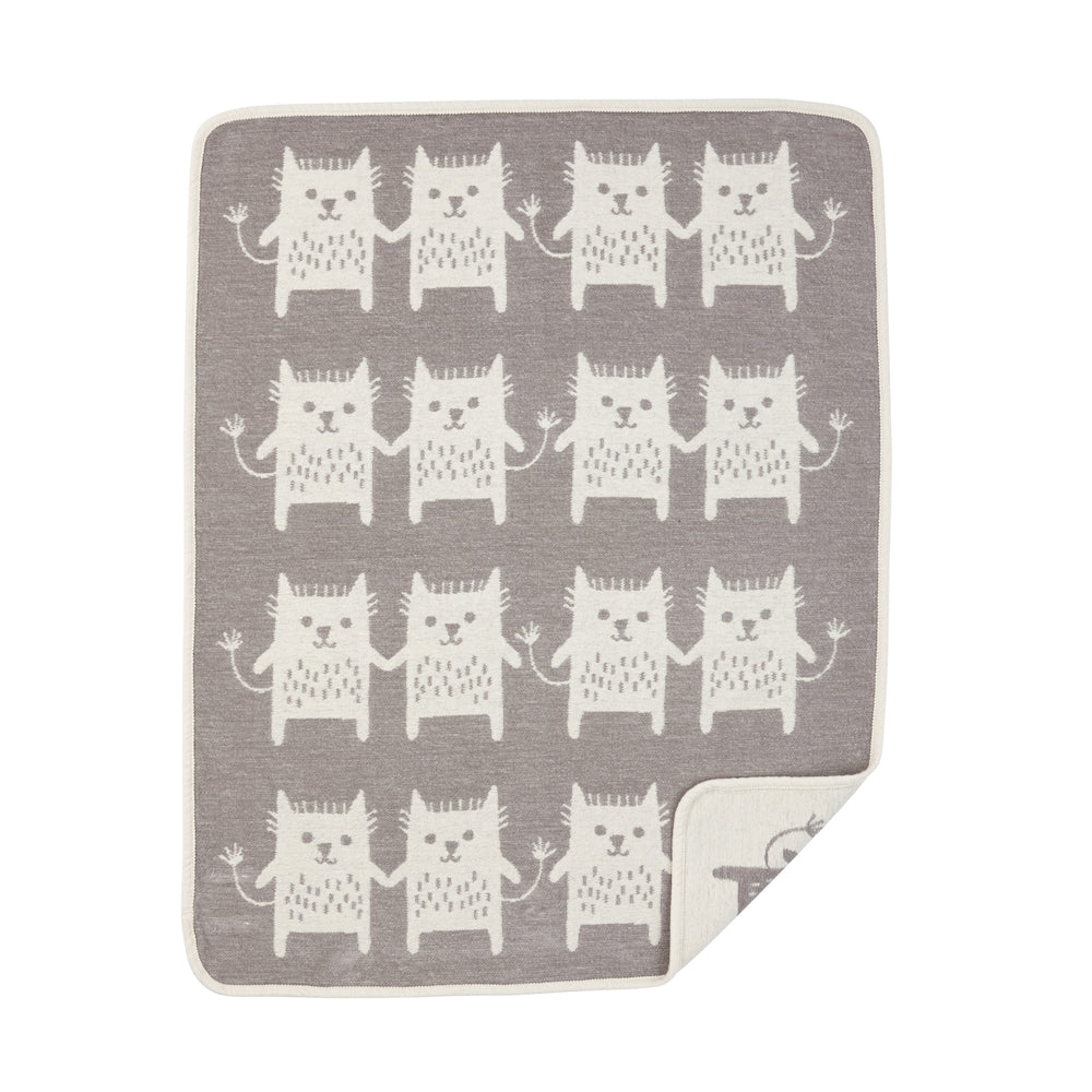 Klippan Little Me Organic Cotton Baby Blanket Grey