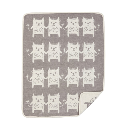 Klippan Little Me Organic Cotton Baby Blanket Grey