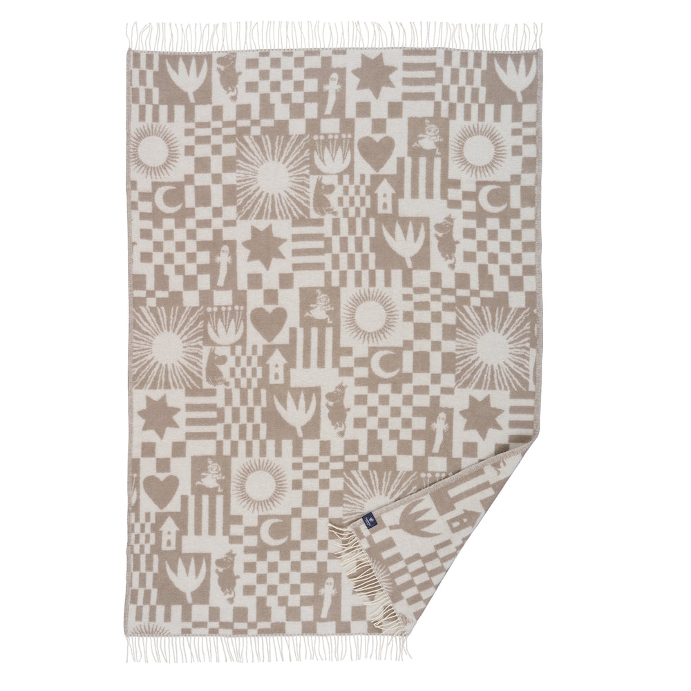 Klippan Moomin Play Wool Blanket Taupe