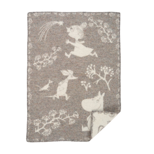 Klippan Moomin Winterland Wool Blanket Grey