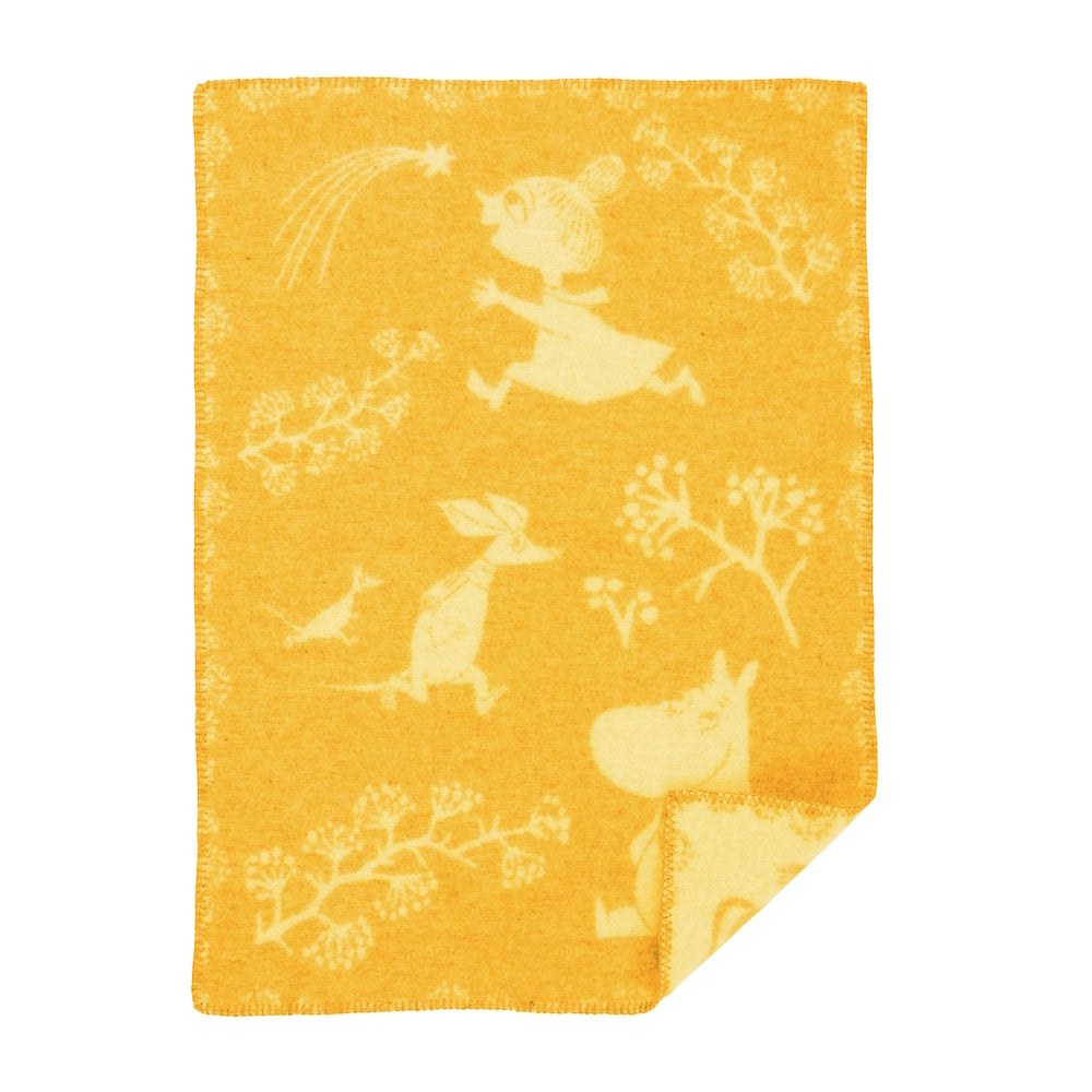 Klippan Moomin Winterland Wool Blanket Winter Sun