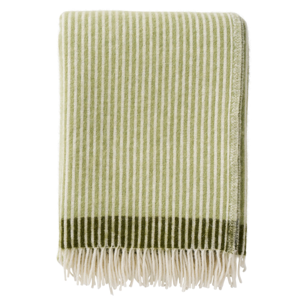 Klippan Rib Wool Blanket Green