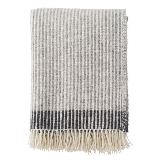 Klippan Rib Wool Blanket Grey