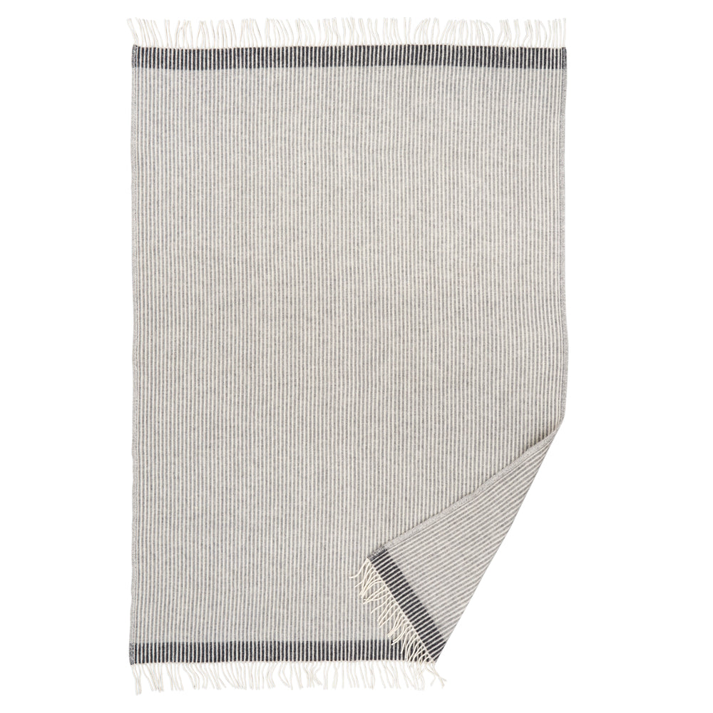 Klippan Rib Wool Blanket Grey