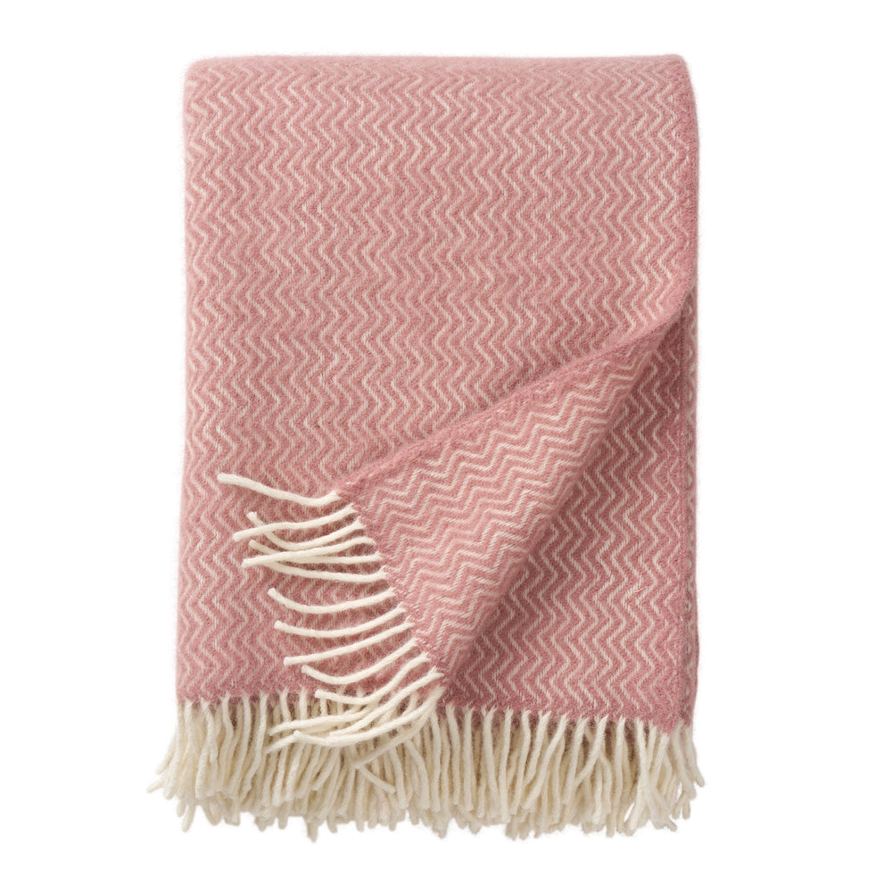 Klippan Sorbet Wool Blanket Powder Pink