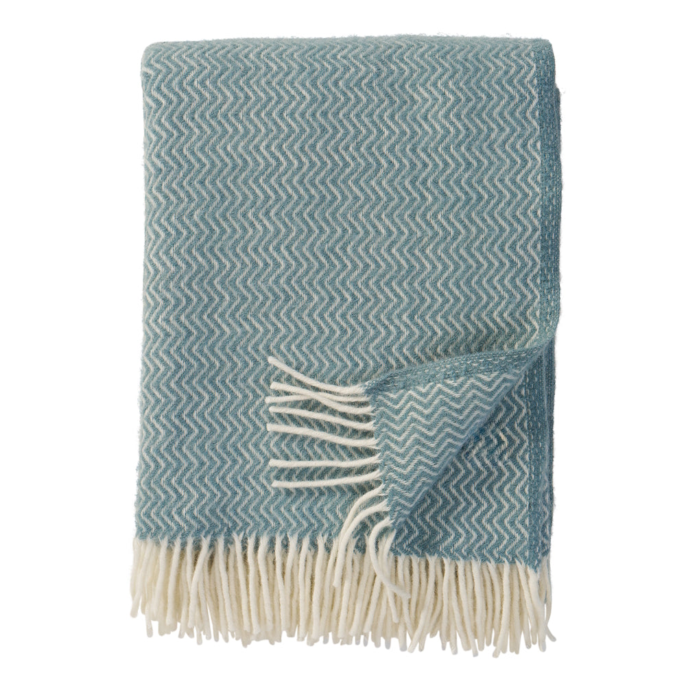 Klippan Sorbet Wool Blanket Silky Blue