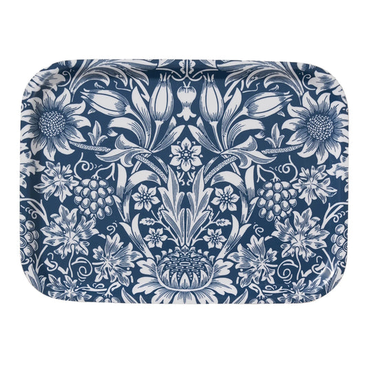 Klippan Sunflower Dark Denim Wooden Tray Rectangular