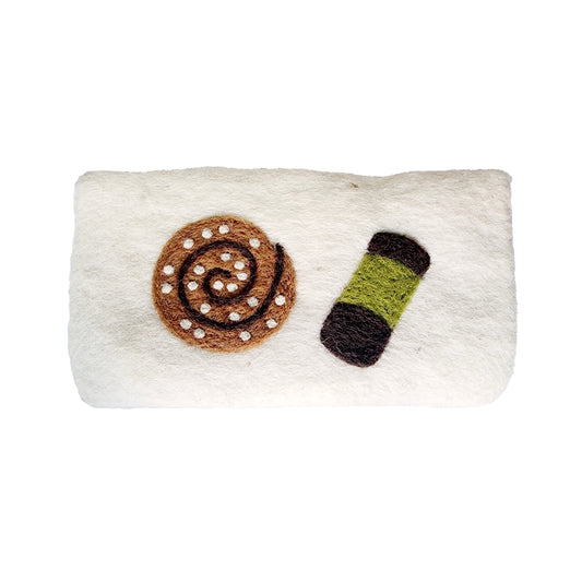 Klippan Swedish Fika Hand Felted Purse