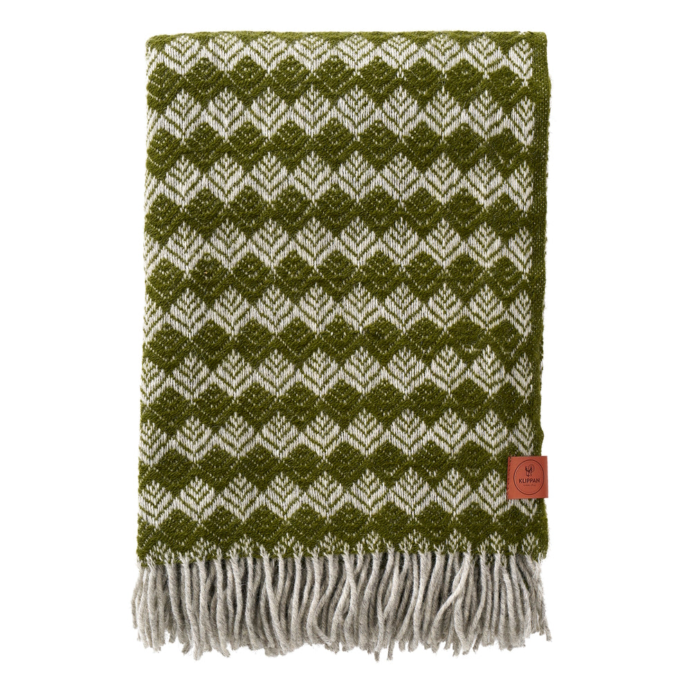 Klippan Tuva Wool Blanket Moss