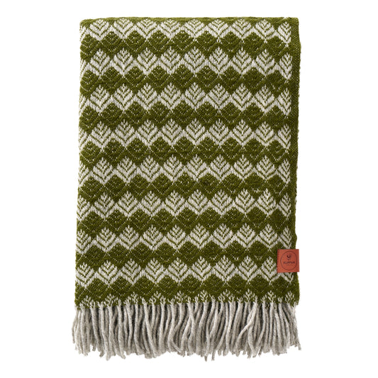 Klippan Tuva Wool Blanket Moss
