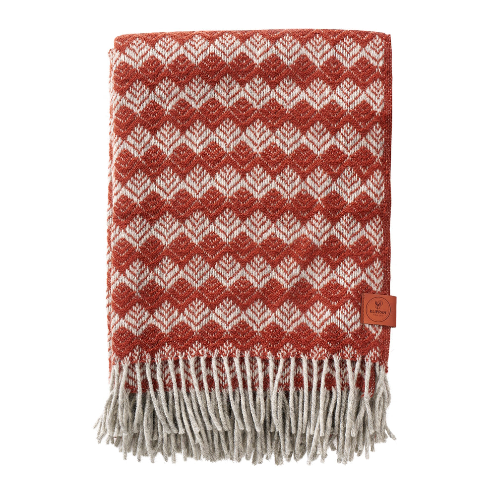 Klippan Tuva Wool Blanket Rust